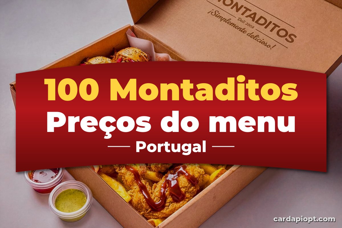 100 Montaditos cardápio preços 2026