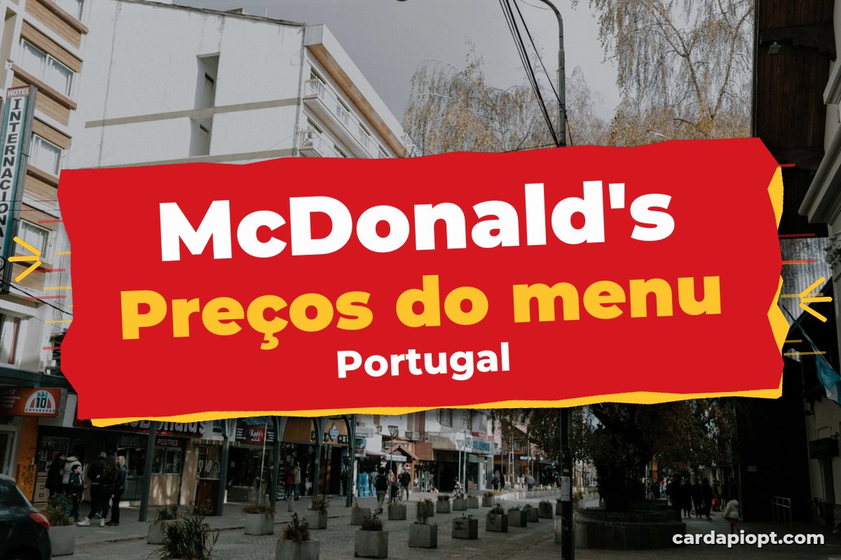 McDonald's cardápio preços 2026